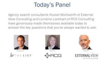 Agency Search Consultant Panel: Advice for New Business