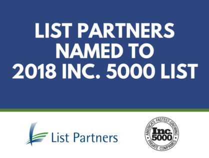 List Partners Named to the Inc. 5000 List for the Sixth Year