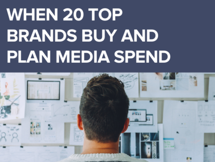 When 20 Top Brands Buy and Plan Media Spend