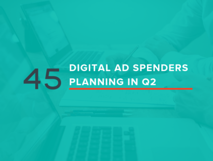 45 Digital Ad Spenders Planning in Q2